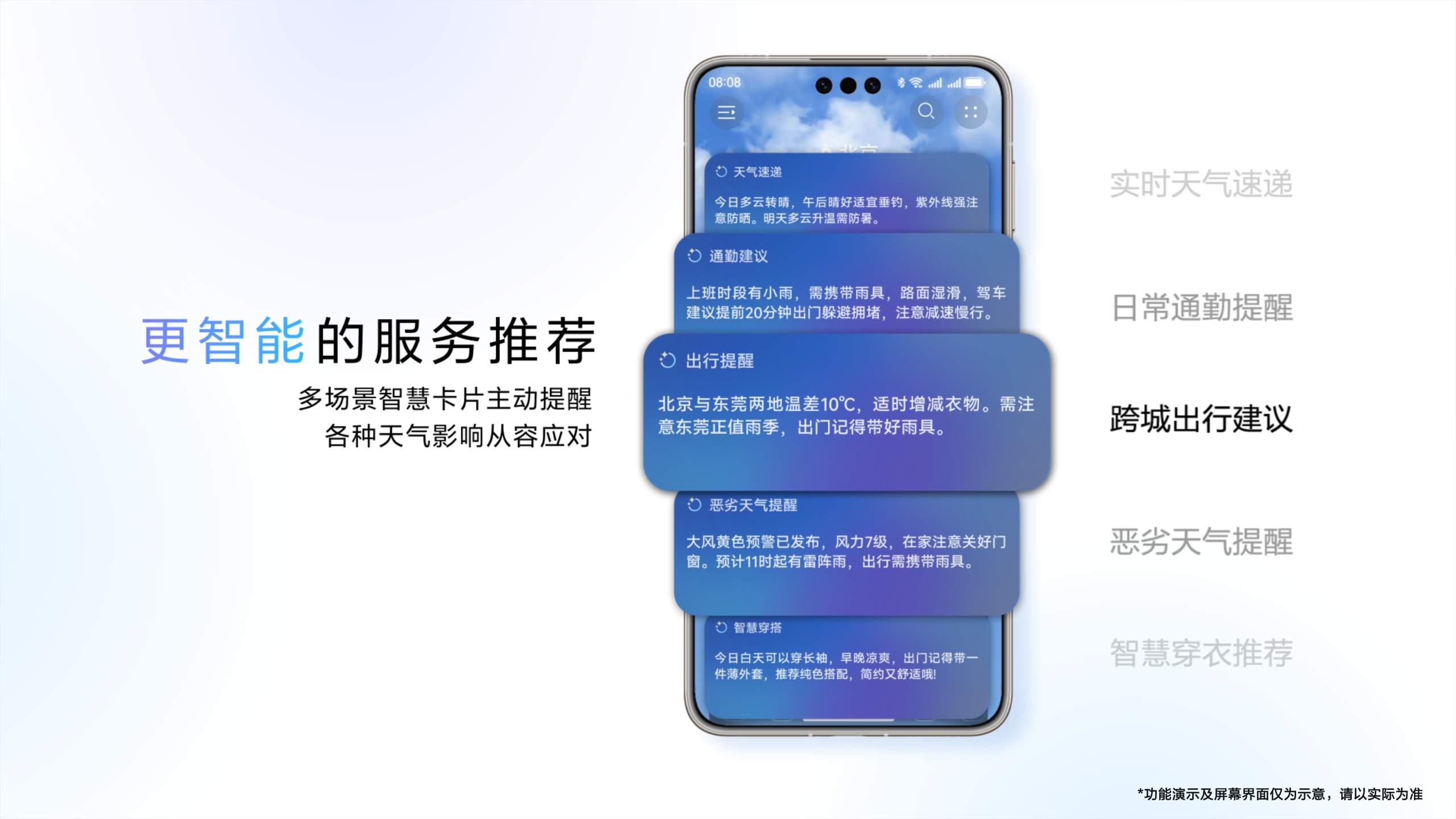 华为天气系统级智能体：智能场景感知+主动提醒 让天气服务更贴心