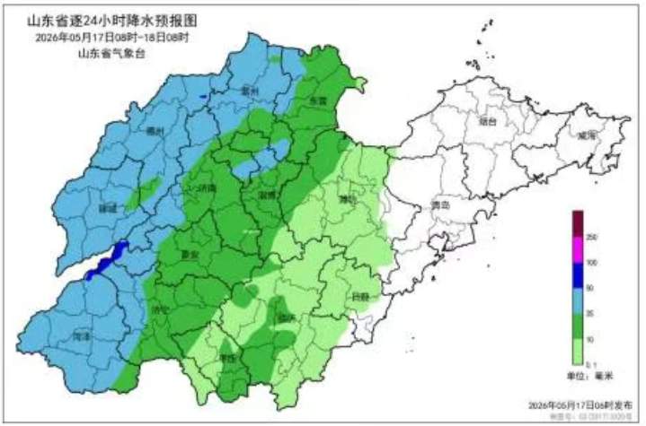 大范围强降雨上线!山东多地将迎暴雨雷电