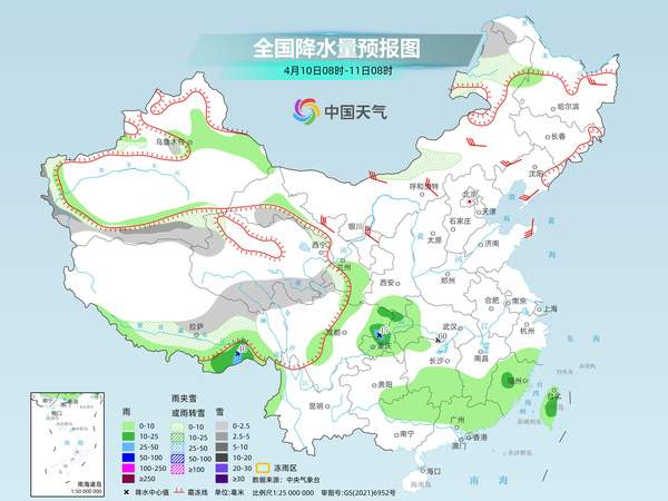 中东部今明天暖热持续 11日起较强冷空气携大风降温雨雪来袭