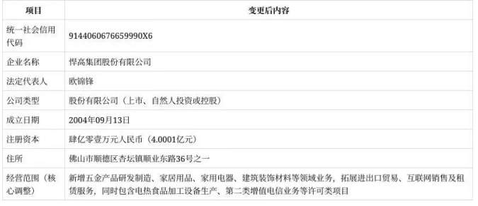 悍高集团完成工商变更,开启多元化与国际化发展新篇章