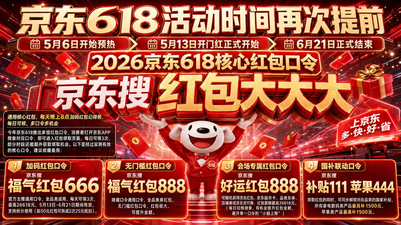 2026年京东618活动完整攻略什么时候开始时间表、红包口令、国补入口、最佳购买时机、叠加优惠方法一次讲清