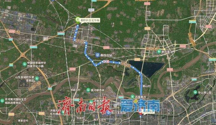 4月24日起，济南公交K260路部分班次延至桑梓店小郑村