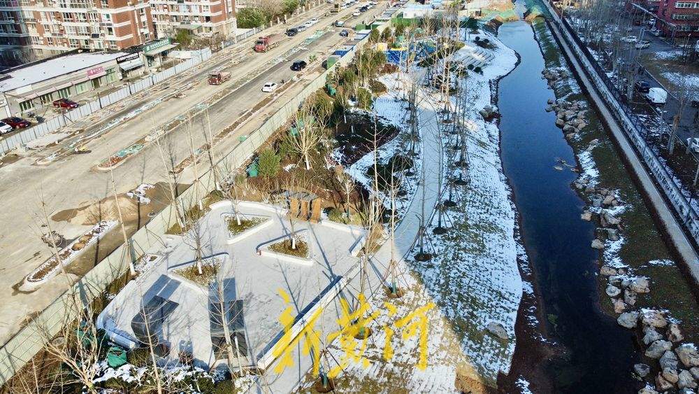 腊山河西路南延 济南生态廊道添新景