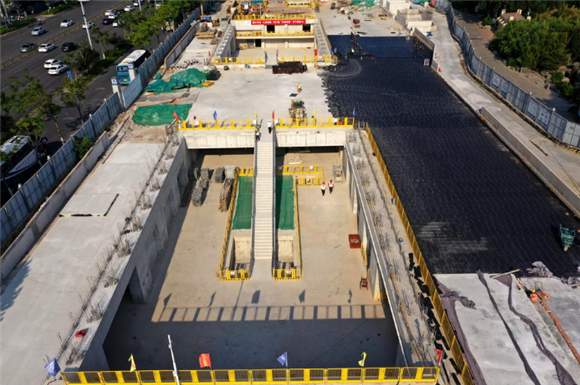 项目强省会｜济南地铁4号线泉城公园站：最“浅”车站施工进入后段