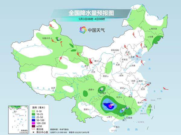 五一假期后三天南方降雨发展 北方多地将现降温风沙