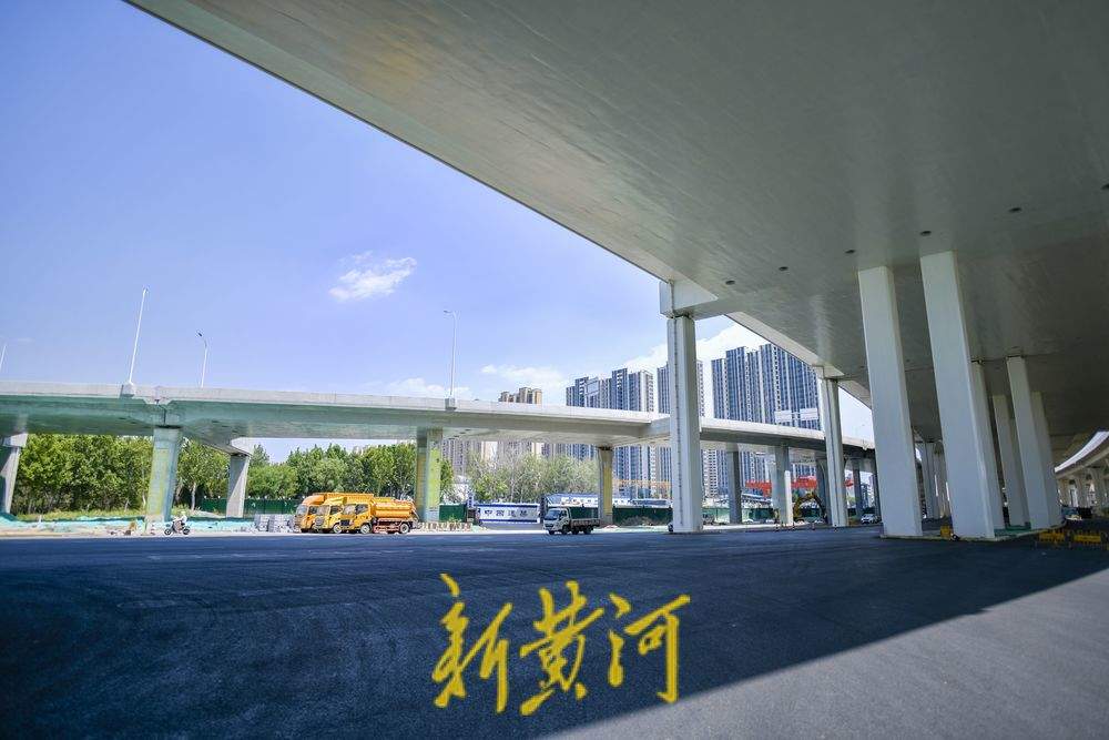 项目强省会｜济南新建零点立交桥下道路换新装