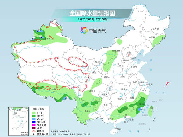 华南西南等地降雨频繁 强冷空气26日后影响我国