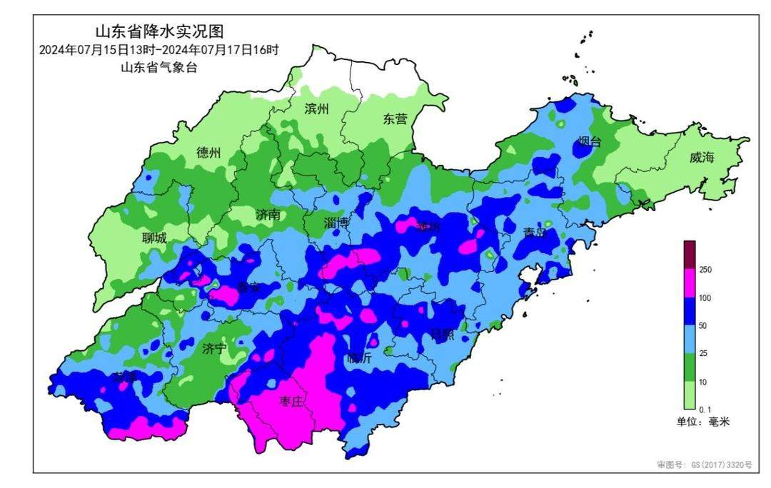 山东继续发布暴雨黄色预警 今天傍晚到夜间鲁南地区降雨有所减弱