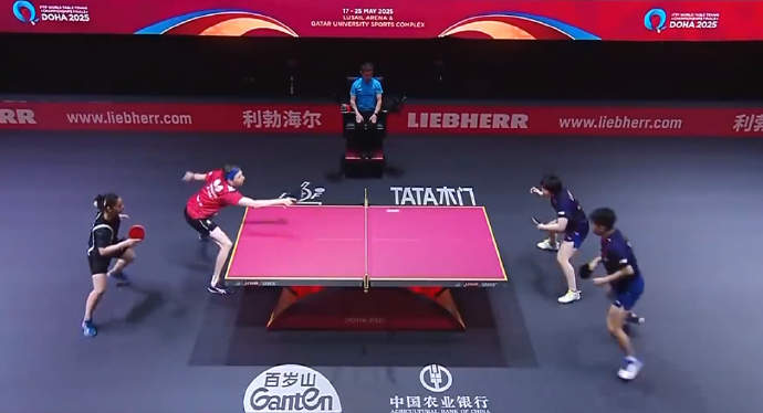 多哈世乒赛开门红 林诗栋蒯曼3-0获胜
