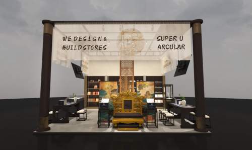 《36㎡如何讲好东方故事？盈拓展览深度拆解SUPER U DISPLAY在迪拜家具展的中东展台搭建策略》