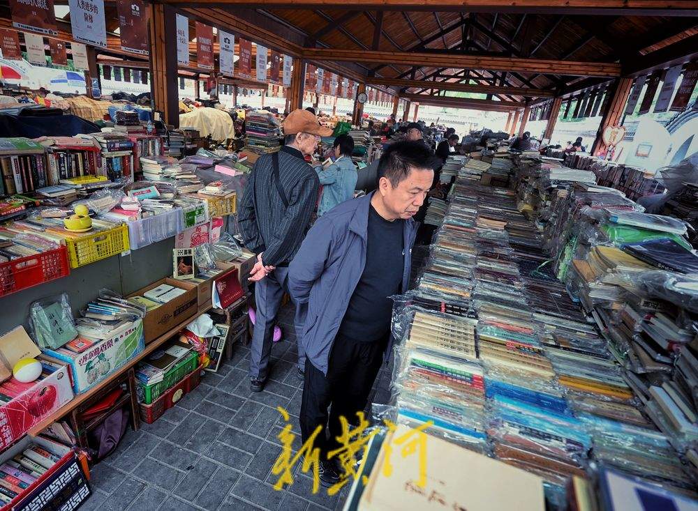 一年四季 泉在济南丨济南中山公园书香浓郁，市民游客热情“淘宝”