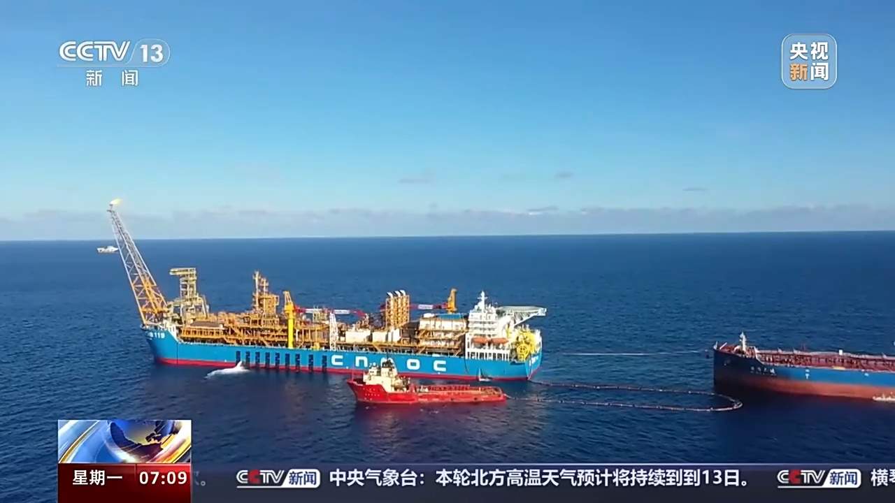 最后一根锚链成功“接骨”！“海葵一号”将完成海上安装