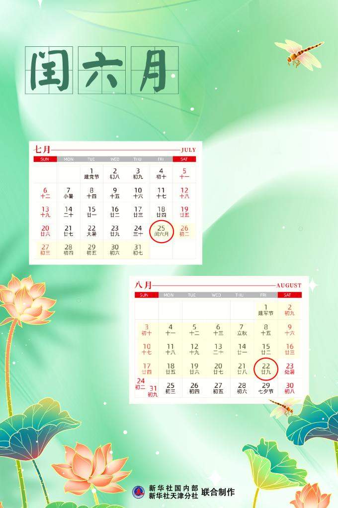 闰六月今结束，再次出现要等到2036年！