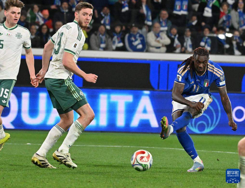 足球——世预赛附加赛：意大利胜北爱尔兰