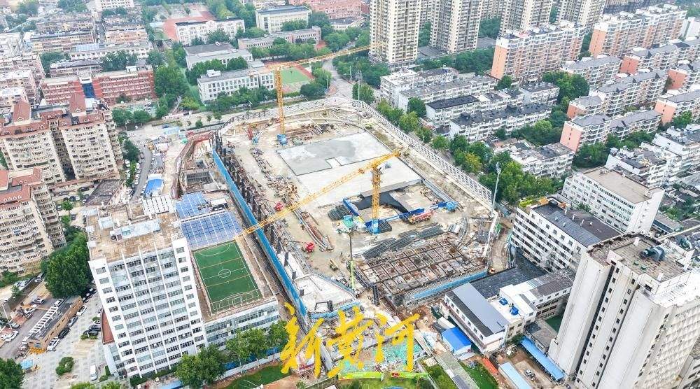 济南槐苑体育文化公园北地块运动场地初现雏形