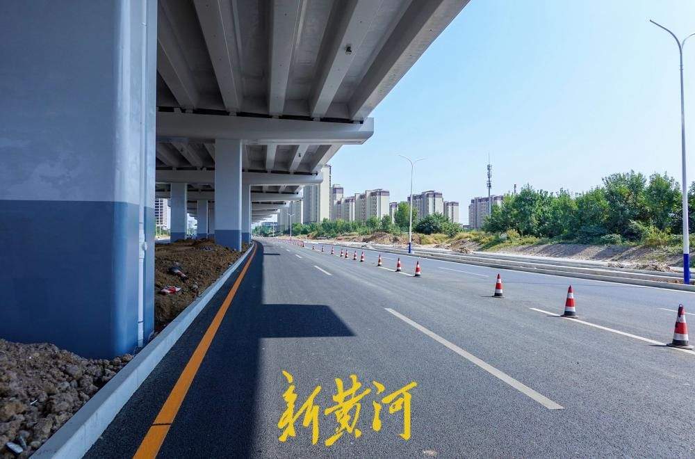 桥下路面加速恢复，济南工业北路快速路通行与施工同步推进