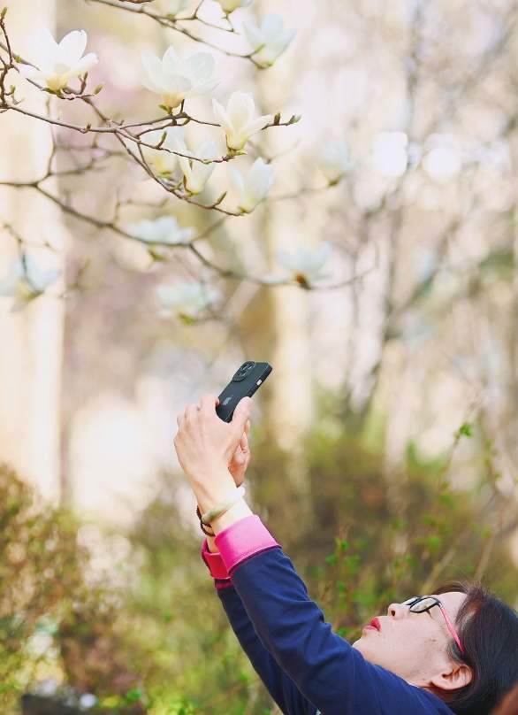 济南百花公园里，市民游客化身摄影师拍出最美春天