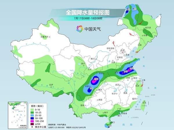 四川盆地至黄淮暴雨如注 南方多地将维持高温闷热模式