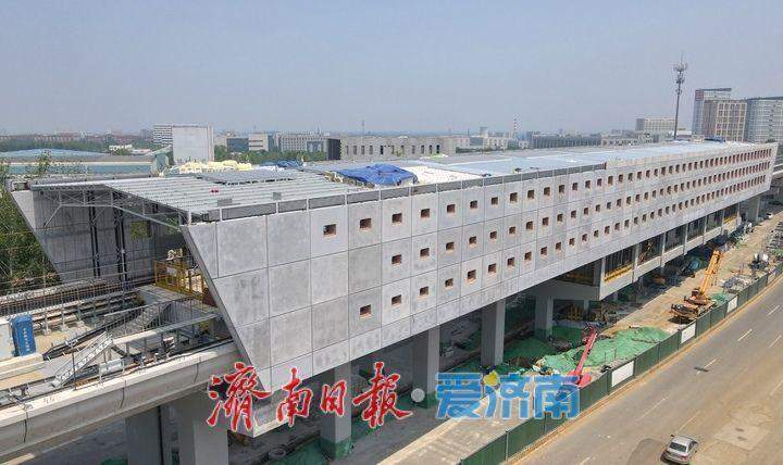 项目强省会|济南轨交8号线高架车站GRC幕墙拼装全部完成