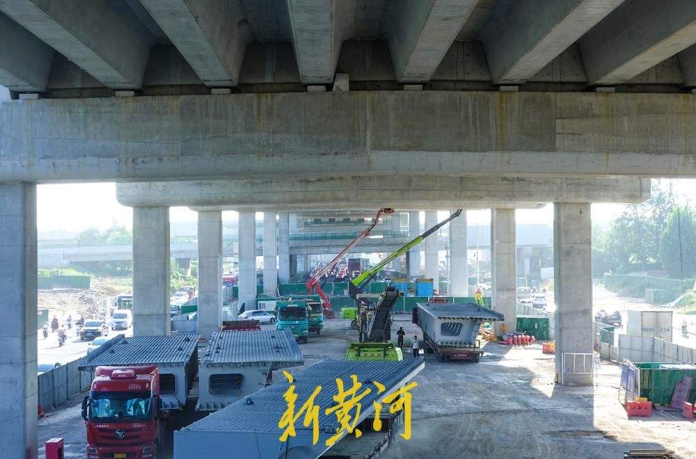 济南工业北路快速路东延工程最新进展：新建高架段与原有高架实现连通