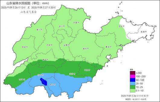 山东新一轮降雨即将上线！26日—28日中到大雨局部暴雨