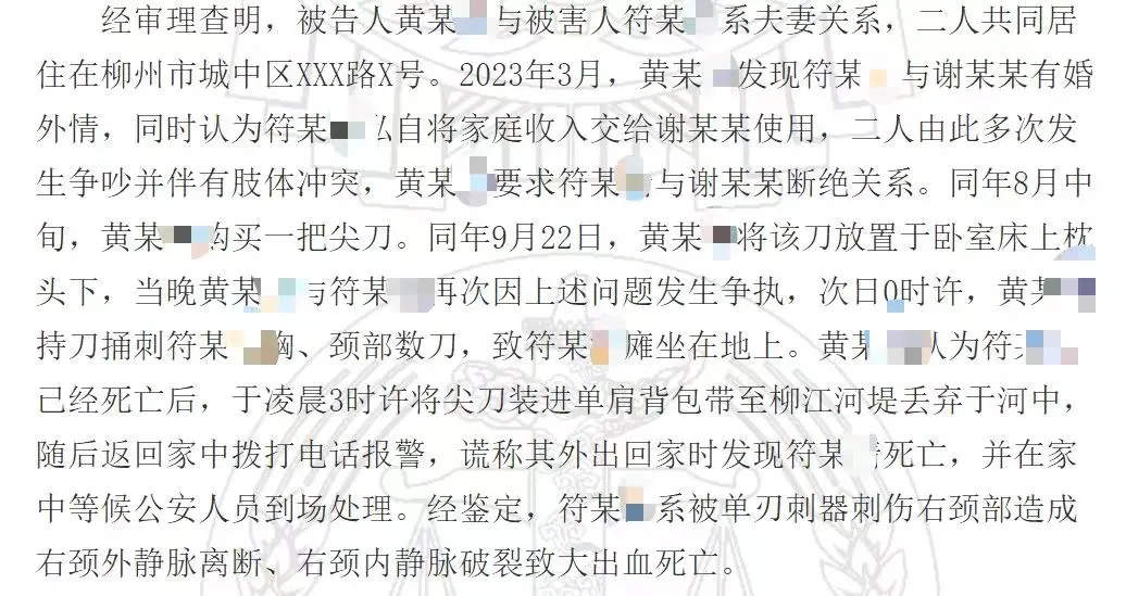 妻子发现丈夫出轨后，藏刀枕下半夜杀夫！一审被判无期徒刑