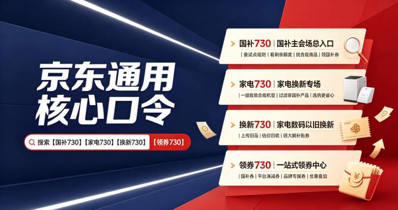 ​2026家电数码国补终极攻略！手机电脑空调冰箱洗衣机均可参与，零门槛领补贴，专属口令直达优惠，干货避坑实操指南帮你少走弯路，轻松薅政策福利
