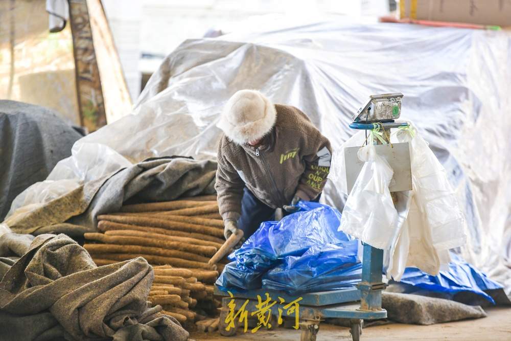 寒潮天气里的农贸市场，露天摊位建起“温室大棚”