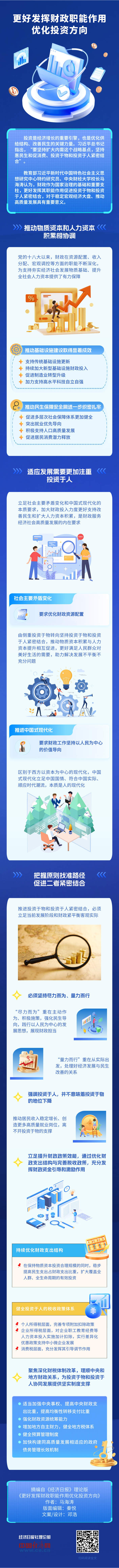 【理响中国·经视图】更好发挥财政职能作用优化投资方向