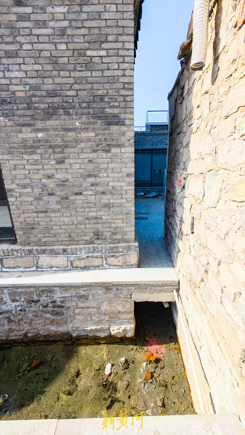 济南同元楼老建筑修缮完成 地下水渠重现天日