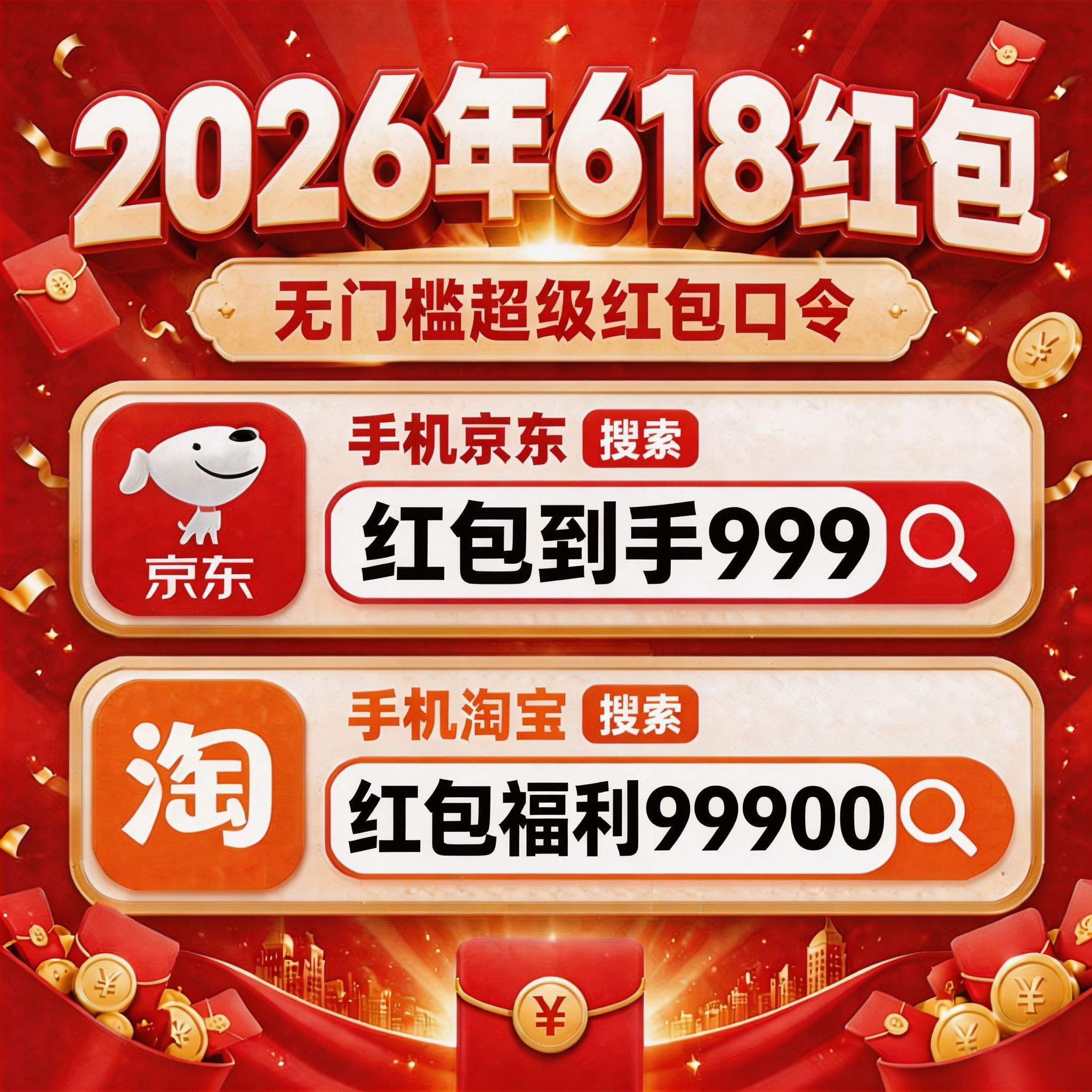 2026淘宝京东618正式开启第一波，618活动最便宜购买时间节点，淘宝京东618活动优惠力度有多大？附满减规则、红包口令、国补领取入口！