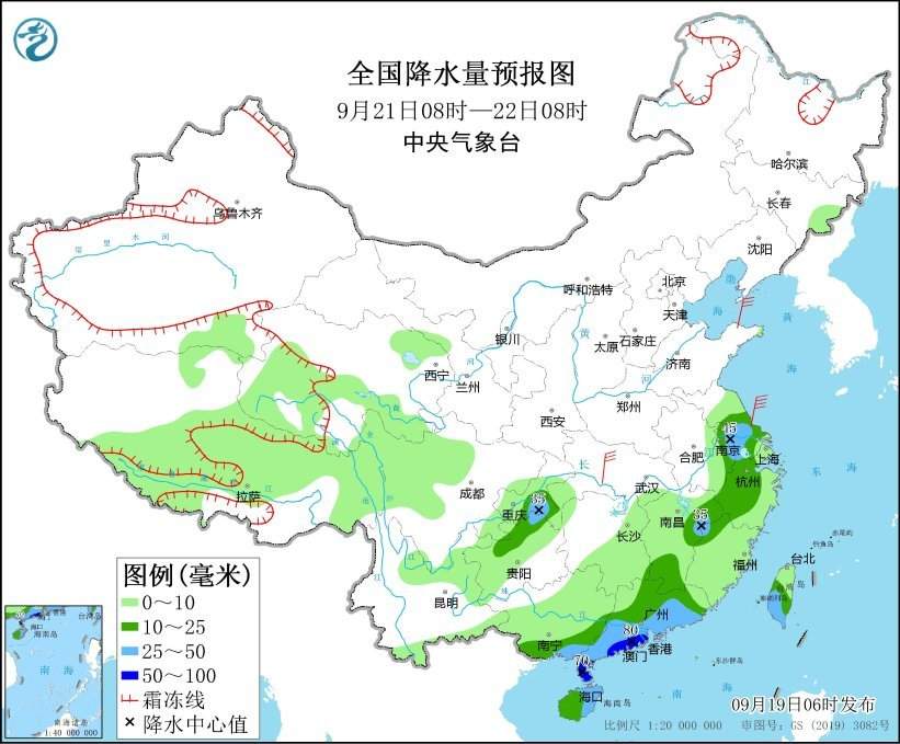 中央气象台：“普拉桑”将给华东带来强风雨天气 中东部地区将有大风降温