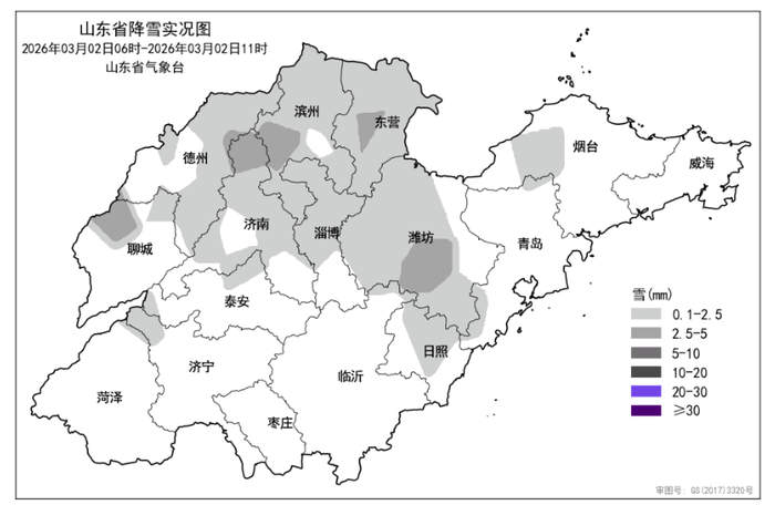今天下午烟威局部还有小雨，山东其他地区多云转晴