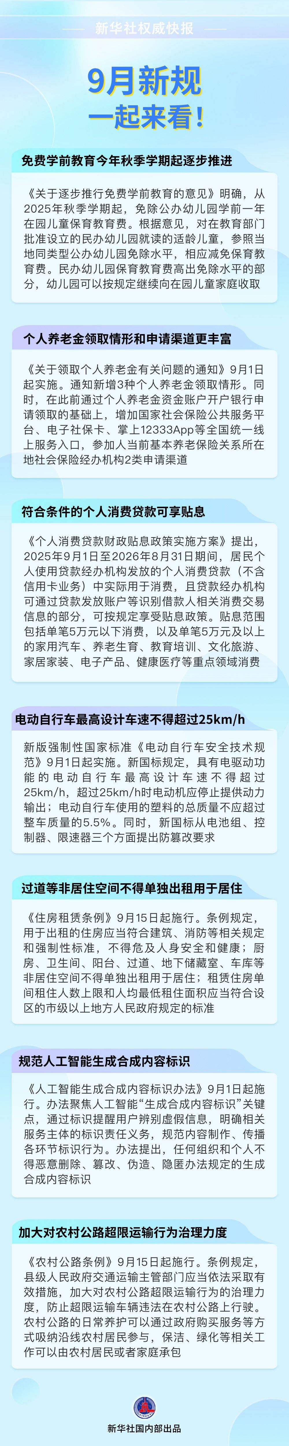 9月新规，一起来看！