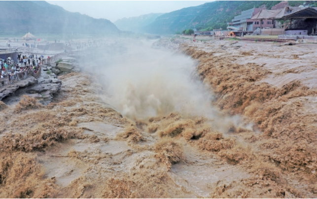 壶口瀑布迎来伏汛