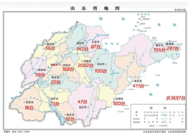 山东aed急救设备电子地图上线