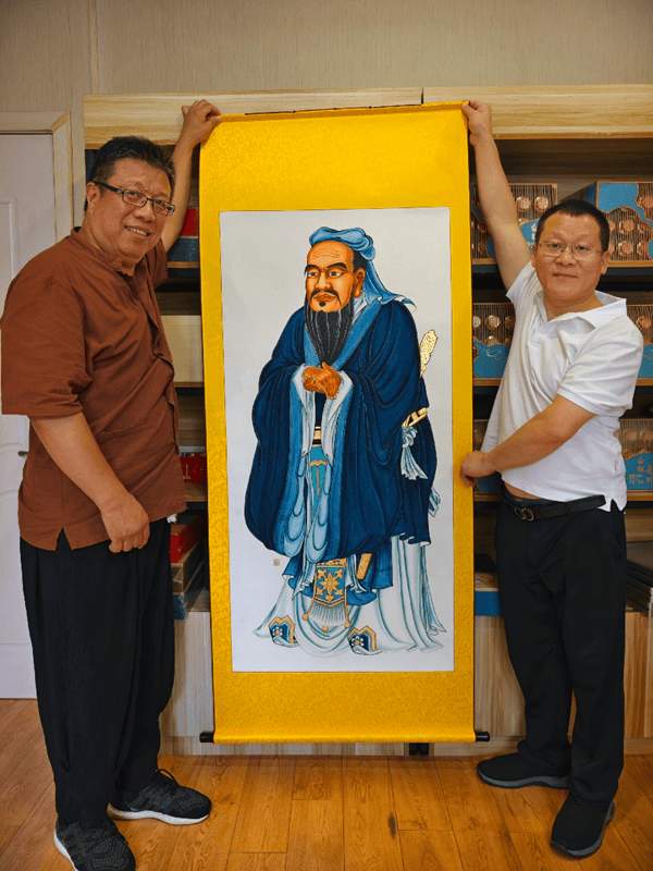 汉吉福传承人许华波： 手绘世界最大贴金门神画，挑战吉尼斯纪录 