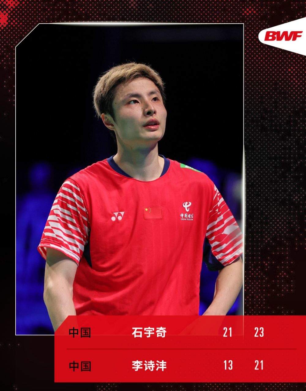 羽毛球世巡赛总决赛:石宇奇战胜李诗沣 王祉怡轻取韩悦