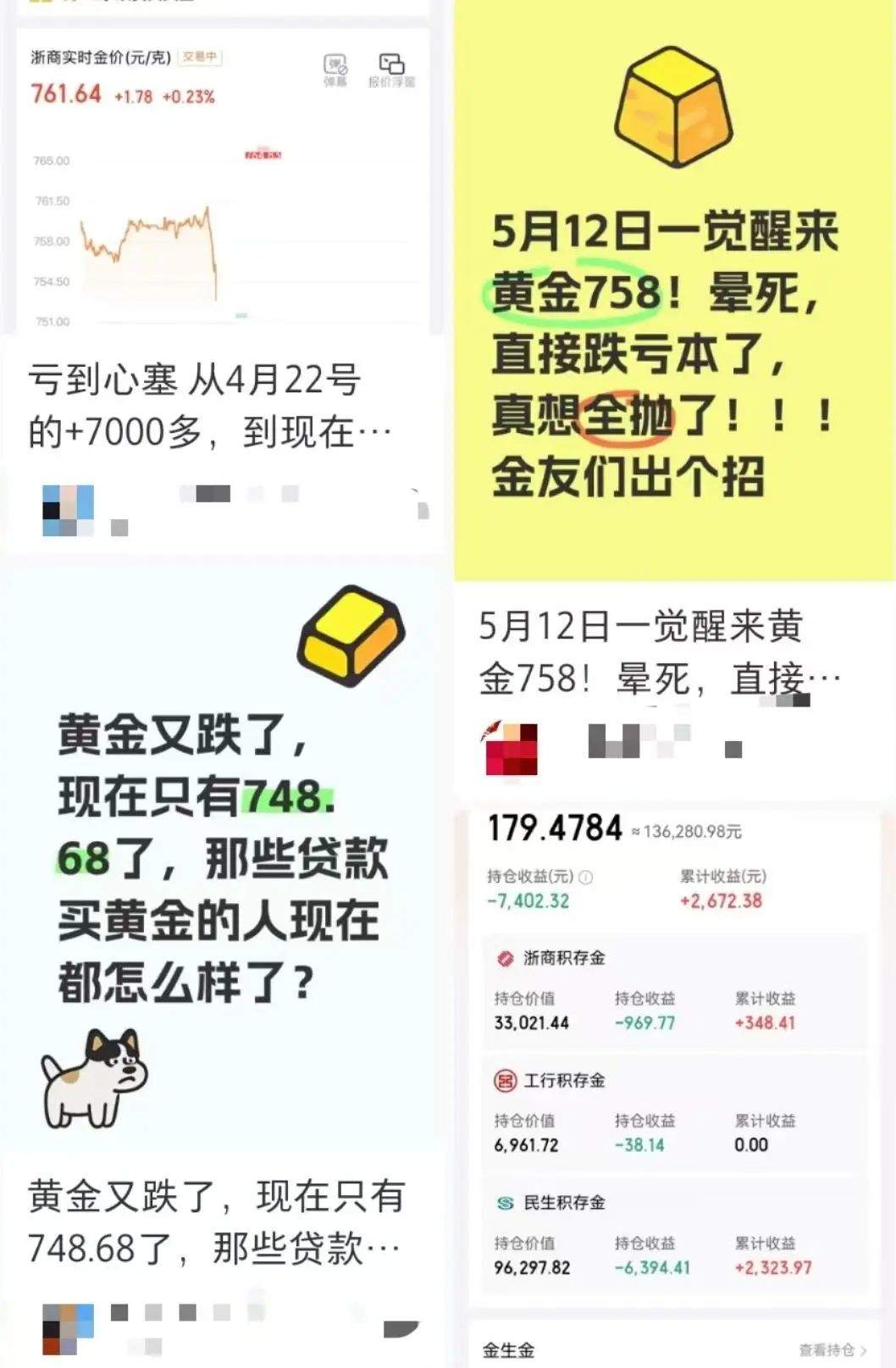 金价连续大跌！但四大行金条逆市上调