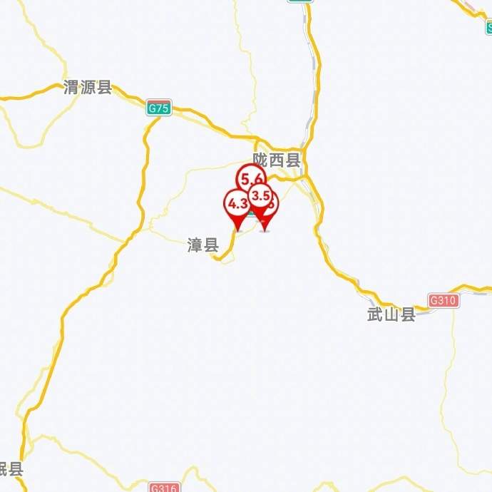 甘肃陇西地震共记录到余震42次 其中4级及以上2次