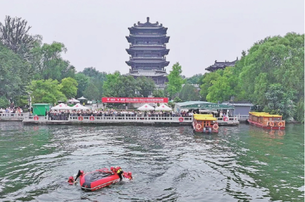 山东省暨济南市红十字会2026年防汛应急救援综合演练举行