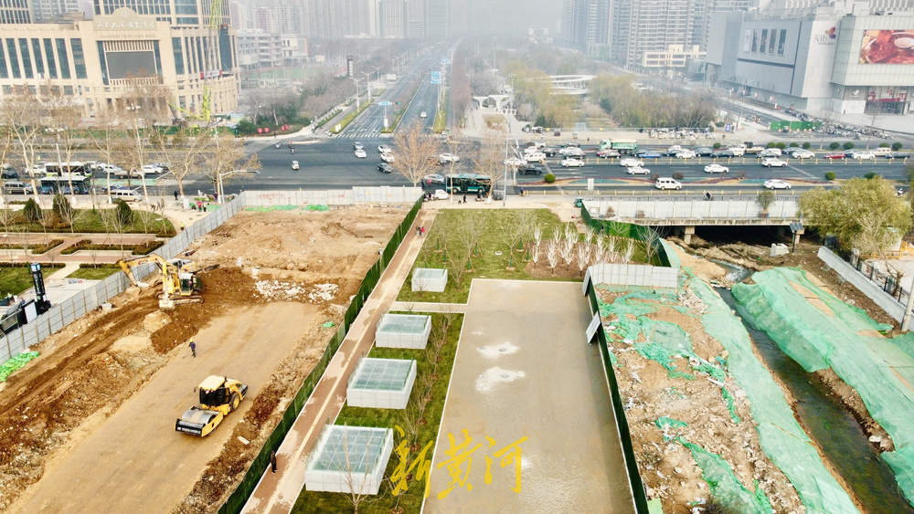 “公园里的地铁站”亮相济南 腊山河公园站揭面纱