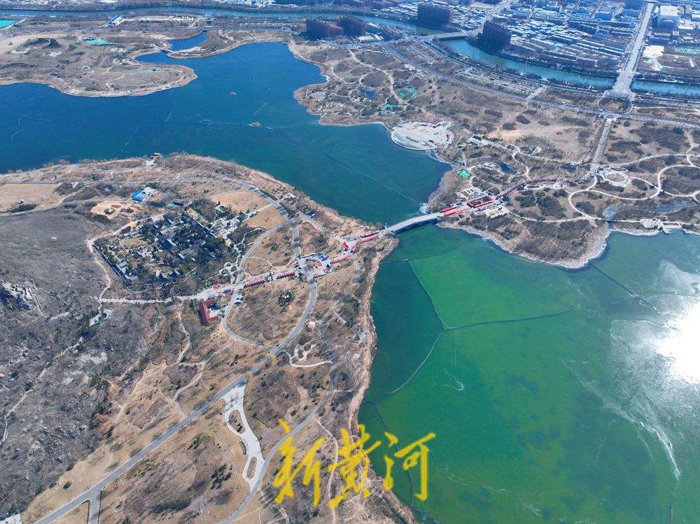 华山湖结冰 立春寒意浓