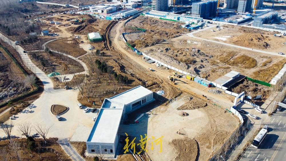 大辛庄考古遗址公园一期建设推进，临街建设市民休闲区