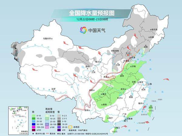 中东部新一轮雨雪天气将至 东北江南升降温幅度大