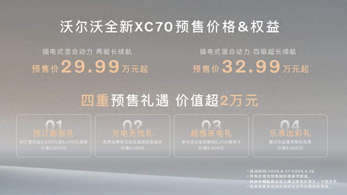 极端环境性能稳！沃尔沃全新XC70预售价29.99万元起