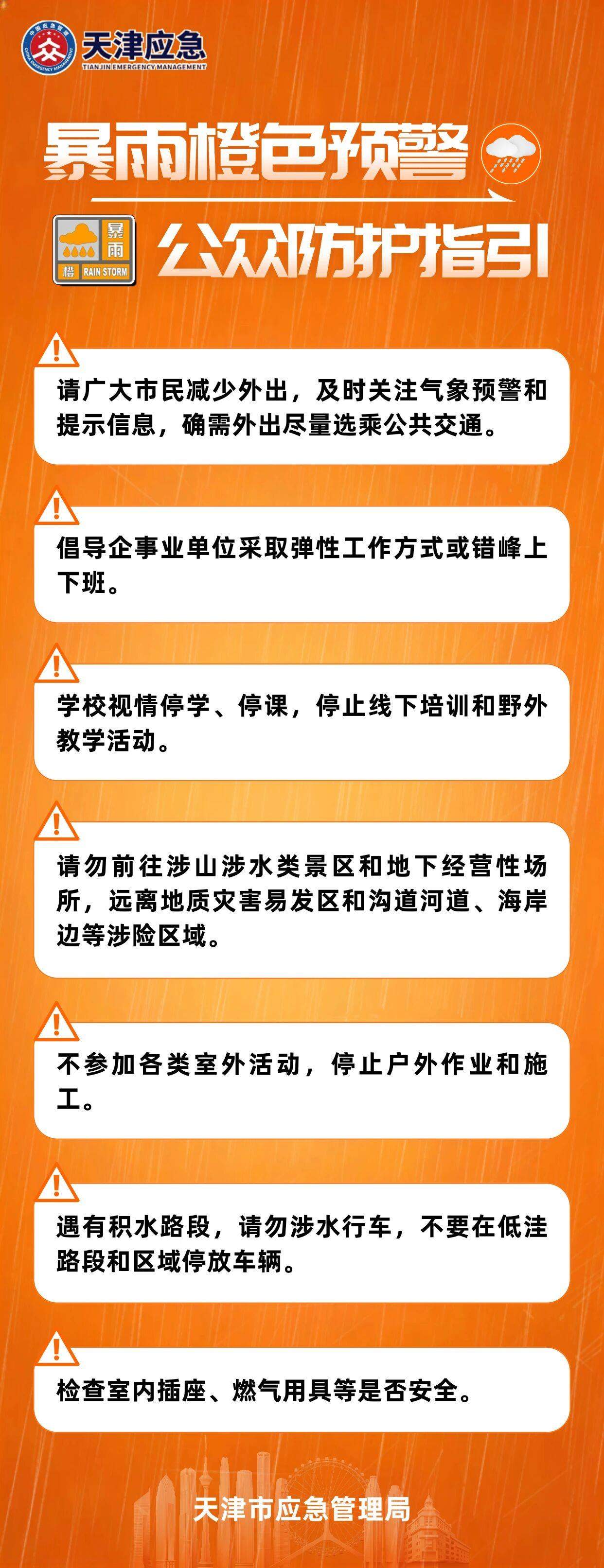 天津市拟于8月11日上午启动防汛二级应急响应