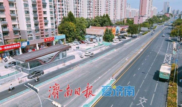 围挡撤场还路于行，济南轨道交通6号线西段沿线道路恢复通行