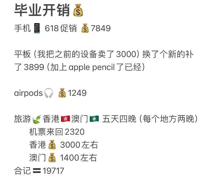 电子产品、毕业旅行、考驾照……“准大一账单”花销破万元很常见