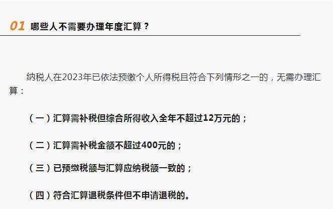 个税年度汇算即将开始，看看你是否需要办理